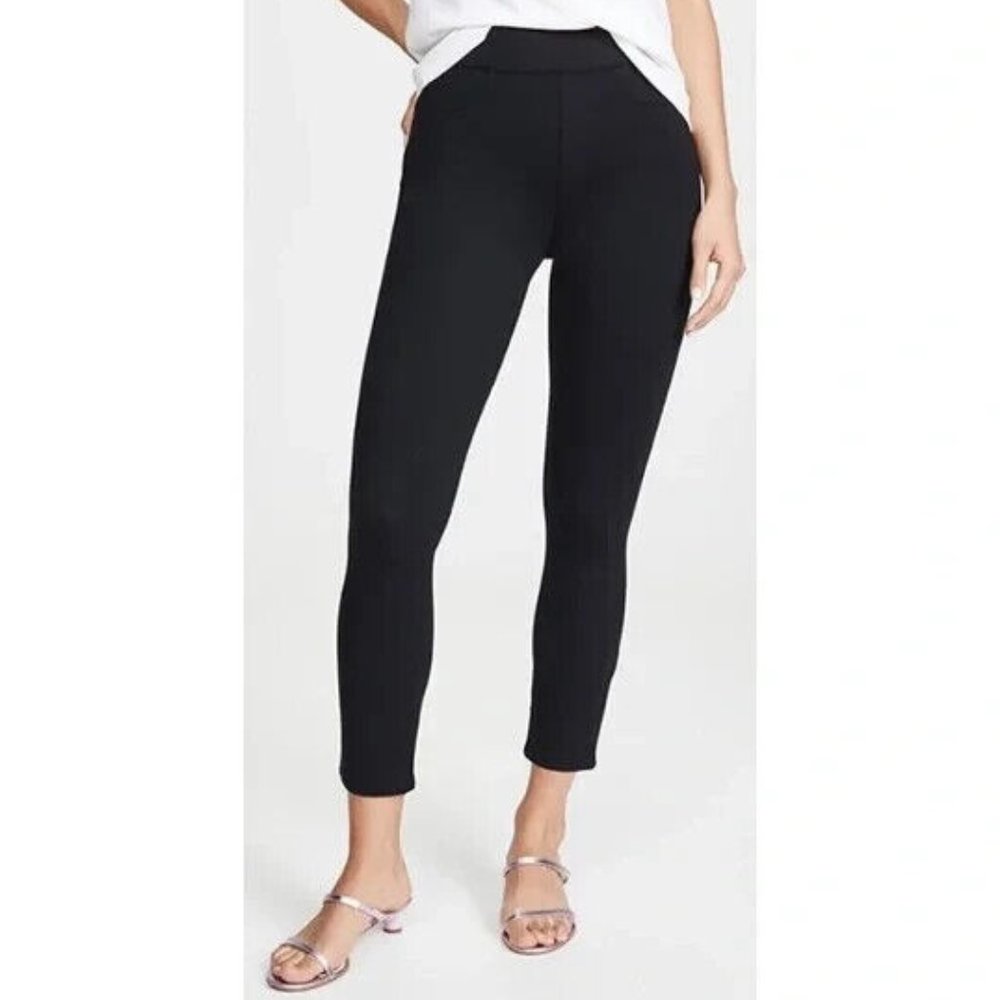 Spanx Black Perfect Pants 4-pocket Skinny in Ponte Size Medium Petite Stretch